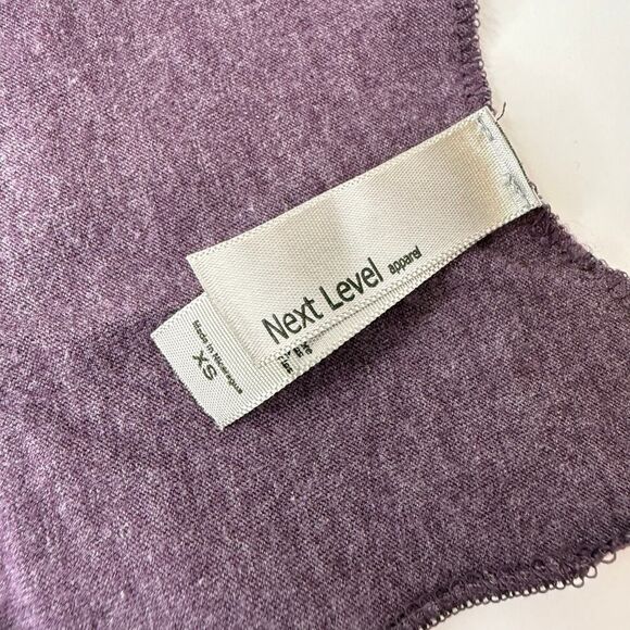 Next Level Apparel Star Graphic Racerback Tank | Size XS | Purple Festival Top - Picture 3 of 5